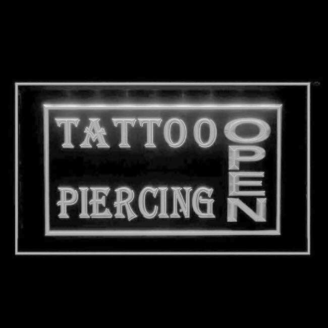 100004 Tattoo Piercing Shop Studio Workshop Home Decor Open Display illuminated Night Light Neon Sign 16 Color By Remote