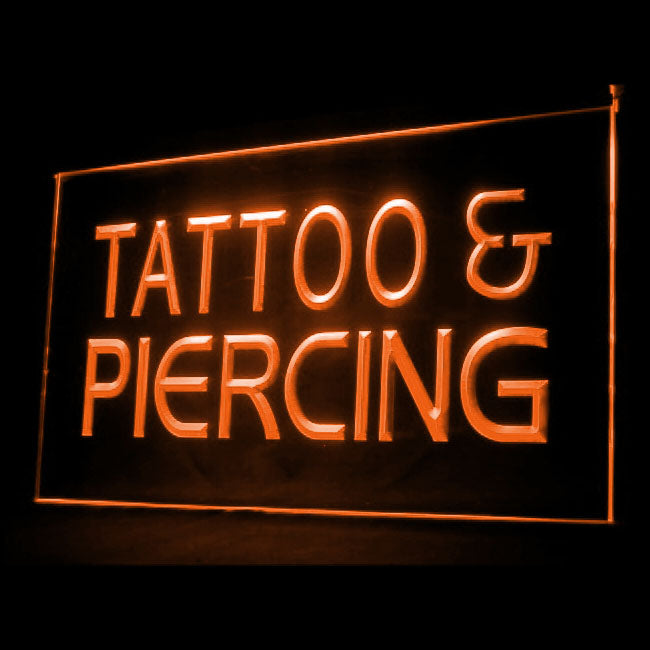 100016 Tattoo Piercing Shop Studio Workshop Home Decor Open Display illuminated Night Light Neon Sign 16 Color By Remote