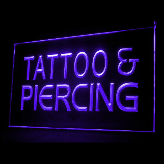100016 Tattoo Piercing Shop Studio Workshop Home Decor Open Display illuminated Night Light Neon Sign 16 Color By Remote