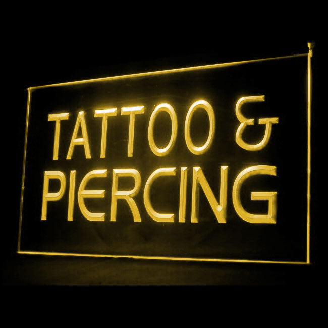 100016 Tattoo Piercing Shop Studio Workshop Home Decor Open Display illuminated Night Light Neon Sign 16 Color By Remote