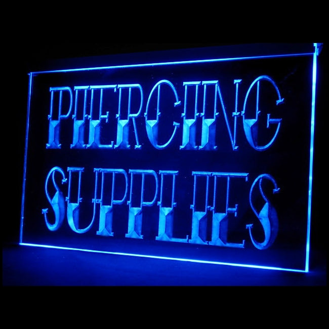 100030 Tattoo Supplies Piercing Shop Studio Home Decor Open Display illuminated Night Light Neon Sign 16 Color By Remote