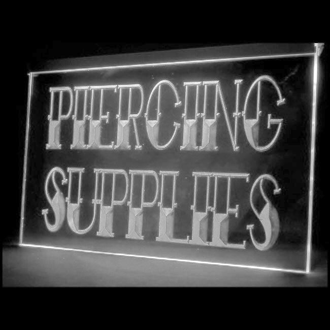100030 Tattoo Supplies Piercing Shop Studio Home Decor Open Display illuminated Night Light Neon Sign 16 Color By Remote