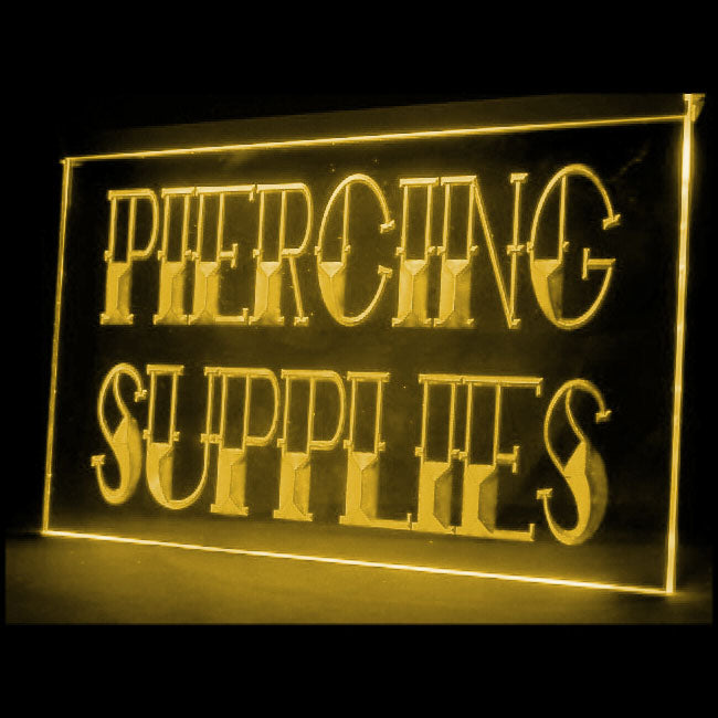100030 Tattoo Supplies Piercing Shop Studio Home Decor Open Display illuminated Night Light Neon Sign 16 Color By Remote
