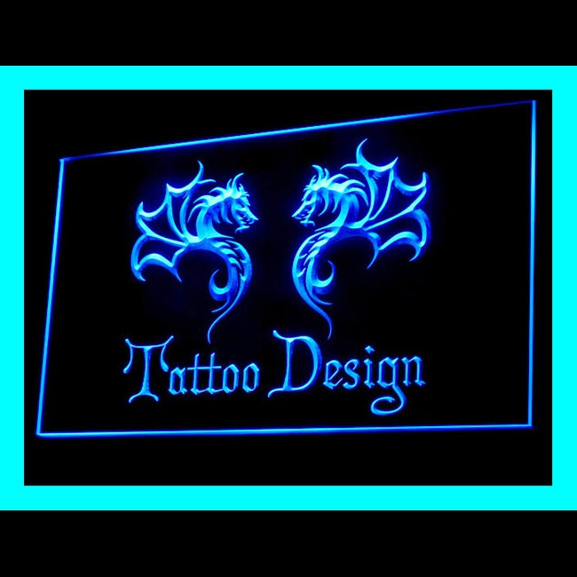 100053 Tattoo Design Piercing Shop Studio Home Decor Open Display illuminated Night Light Neon Sign 16 Color By Remote