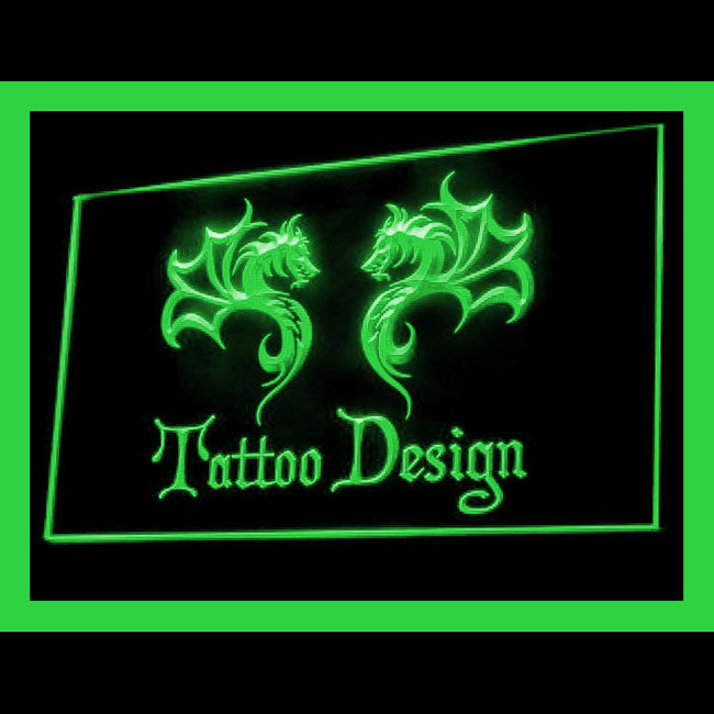 100053 Tattoo Design Piercing Shop Studio Home Decor Open Display illuminated Night Light Neon Sign 16 Color By Remote