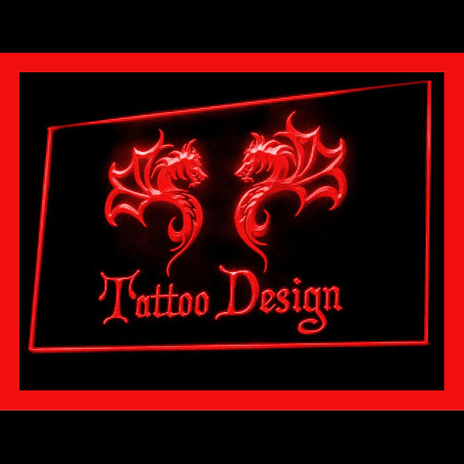100053 Tattoo Design Piercing Shop Studio Home Decor Open Display illuminated Night Light Neon Sign 16 Color By Remote