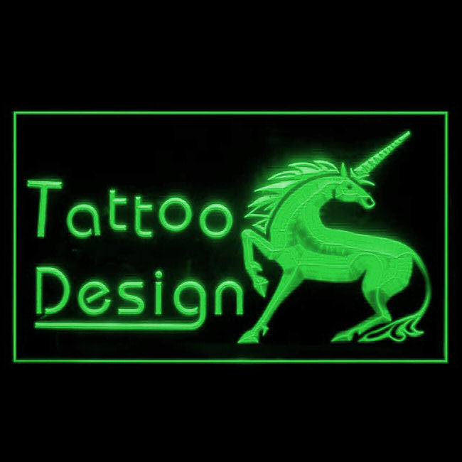 100088 Tattoo Design Piercing Shop Workshop Home Decor Open Display illuminated Night Light Neon Sign 16 Color By Remote