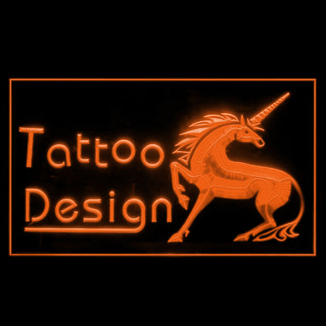 100088 Tattoo Design Piercing Shop Workshop Home Decor Open Display illuminated Night Light Neon Sign 16 Color By Remote