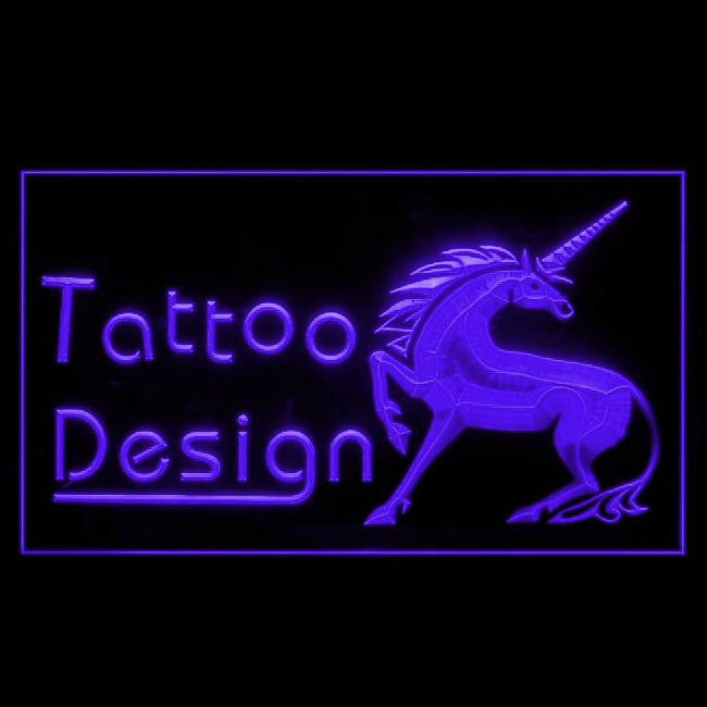 100088 Tattoo Design Piercing Shop Workshop Home Decor Open Display illuminated Night Light Neon Sign 16 Color By Remote