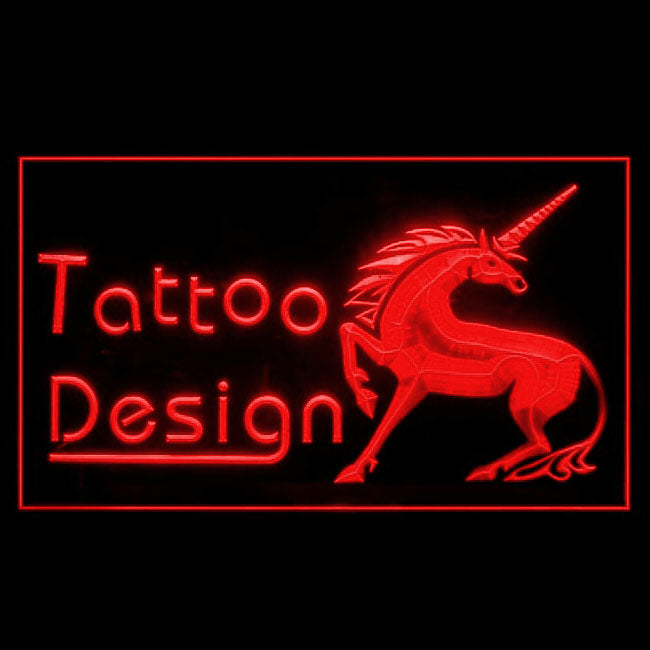 100088 Tattoo Design Piercing Shop Workshop Home Decor Open Display illuminated Night Light Neon Sign 16 Color By Remote