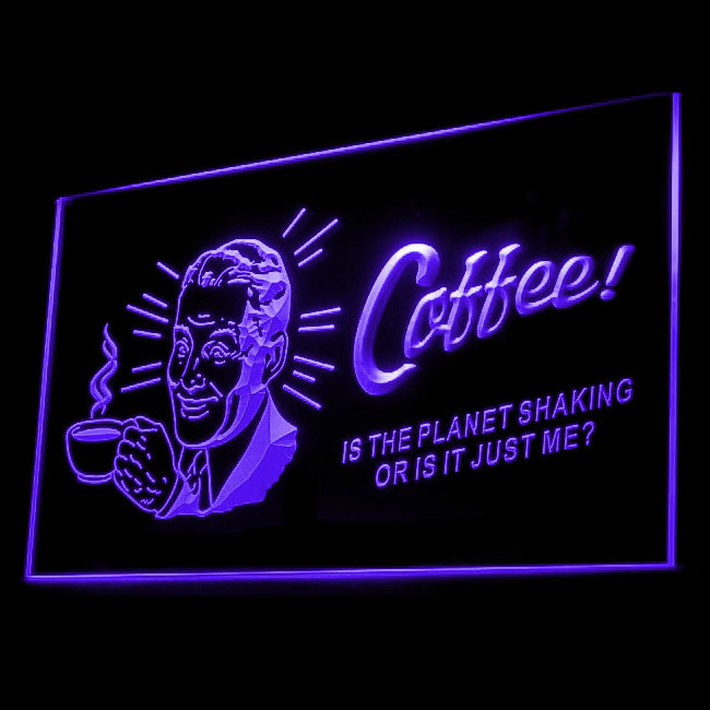 110002 Coffee Shop Cafe Bar Home Decor Open Display illuminated Night Light Neon Sign 16 Color By Remote