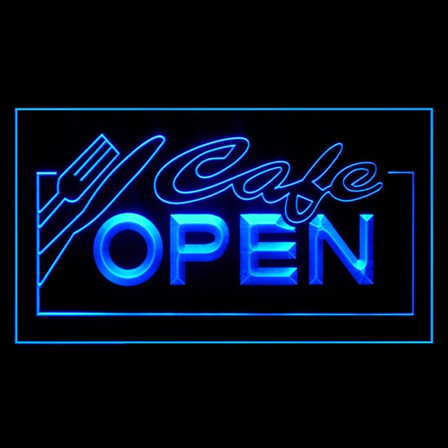 110006 Cafe Open Restaurant Coffee Bar Home Decor Open Display illuminated Night Light Neon Sign 16 Color By Remote