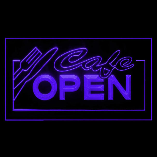 110006 Cafe Open Restaurant Coffee Bar Home Decor Open Display illuminated Night Light Neon Sign 16 Color By Remote