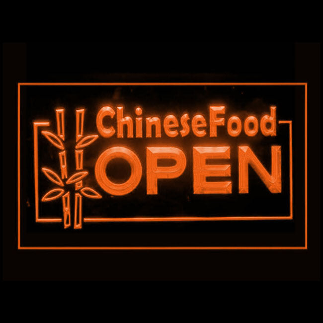 110008 OPEN Chinese Food Shop Cafe Restaurant Home Decor Open Display illuminated Night Light Neon Sign 16 Color By Remote