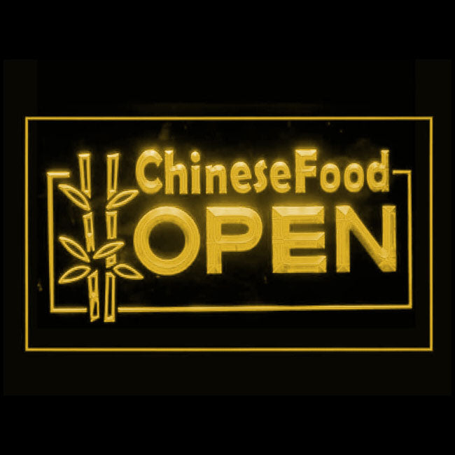 110008 OPEN Chinese Food Shop Cafe Restaurant Home Decor Open Display illuminated Night Light Neon Sign 16 Color By Remote