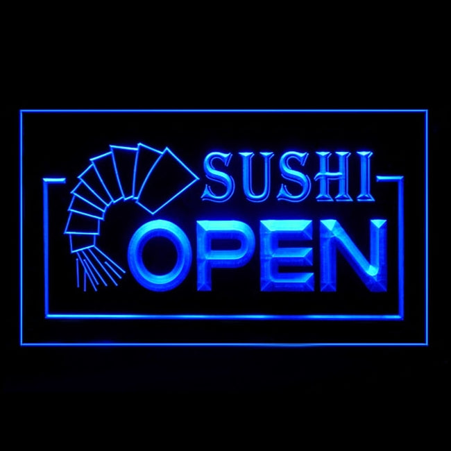 110019 OPEN Sushi Shop Restaurant Bar Cafe Home Decor Open Display illuminated Night Light Neon Sign 16 Color By Remote
