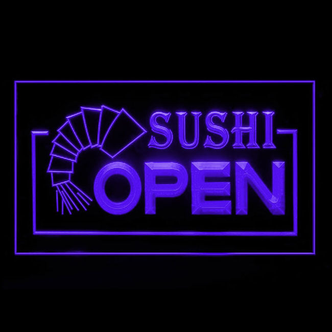 110019 OPEN Sushi Shop Restaurant Bar Cafe Home Decor Open Display illuminated Night Light Neon Sign 16 Color By Remote