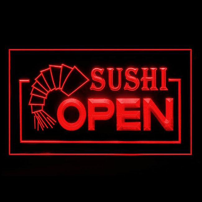 110019 OPEN Sushi Shop Restaurant Bar Cafe Home Decor Open Display illuminated Night Light Neon Sign 16 Color By Remote