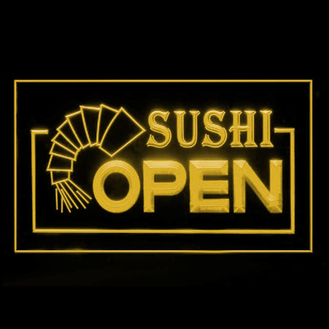 110019 OPEN Sushi Shop Restaurant Bar Cafe Home Decor Open Display illuminated Night Light Neon Sign 16 Color By Remote