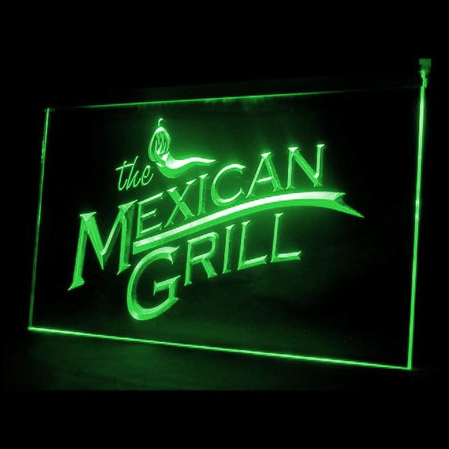 110024 The Mexican Grills Bar Cafe Restaurant Home Decor Open Display illuminated Night Light Neon Sign 16 Color By Remote