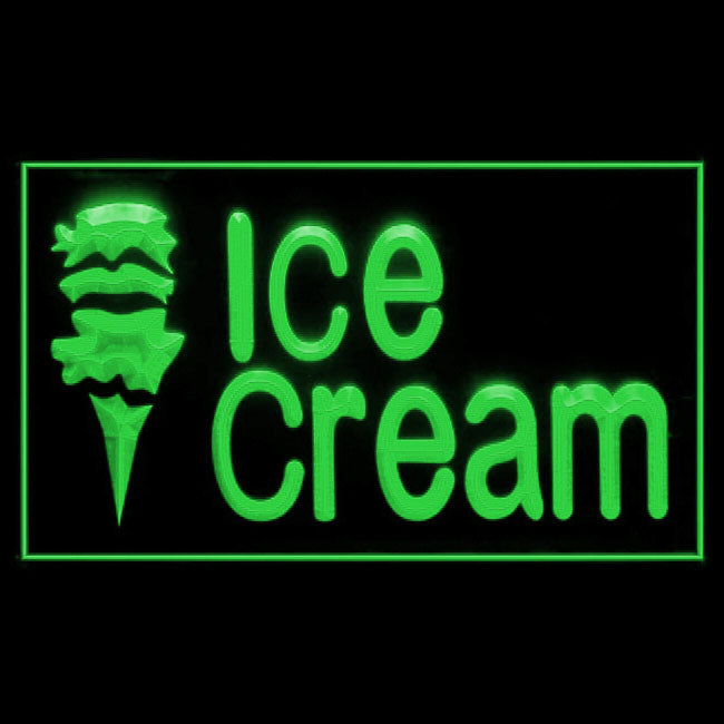 110046 Ice Cream Cafe Bar Home Decor Open Display illuminated Night Light Neon Sign 16 Color By Remote