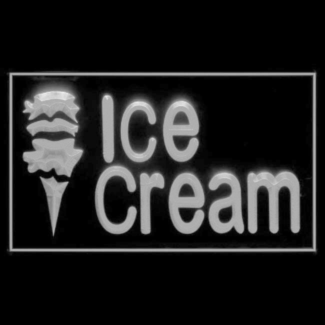 110046 Ice Cream Cafe Bar Home Decor Open Display illuminated Night Light Neon Sign 16 Color By Remote