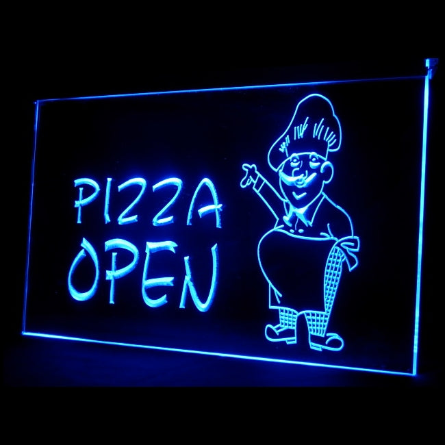 110067 OPEN Pizza Shop Cafe Restaurant Home Decor Open Display illuminated Night Light Neon Sign 16 Color By Remote