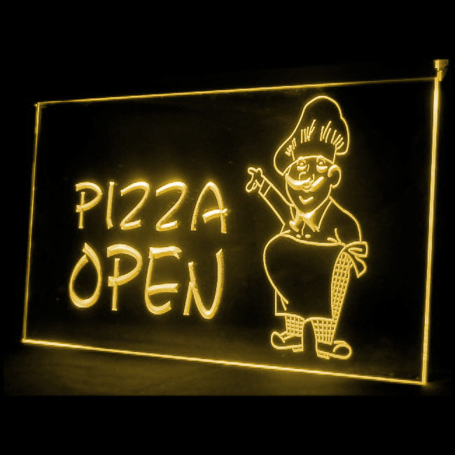 110067 OPEN Pizza Shop Cafe Restaurant Home Decor Open Display illuminated Night Light Neon Sign 16 Color By Remote