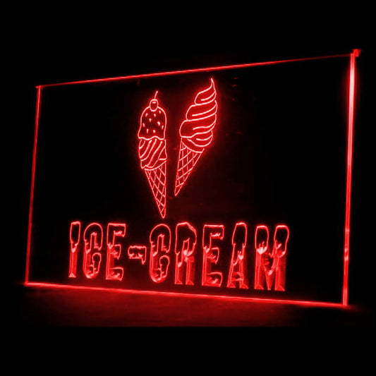 110070 OPEN Ice Cream Cafe Shop Home Decor Open Display illuminated Night Light Neon Sign 16 Color By Remote