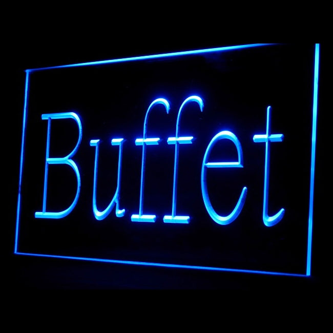 110111 Buffet Cafe Restaurant Bar Home Decor Open Display illuminated Night Light Neon Sign 16 Color By Remote