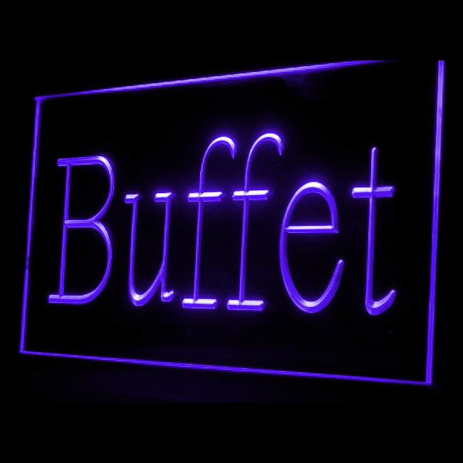 110111 Buffet Cafe Restaurant Bar Home Decor Open Display illuminated Night Light Neon Sign 16 Color By Remote