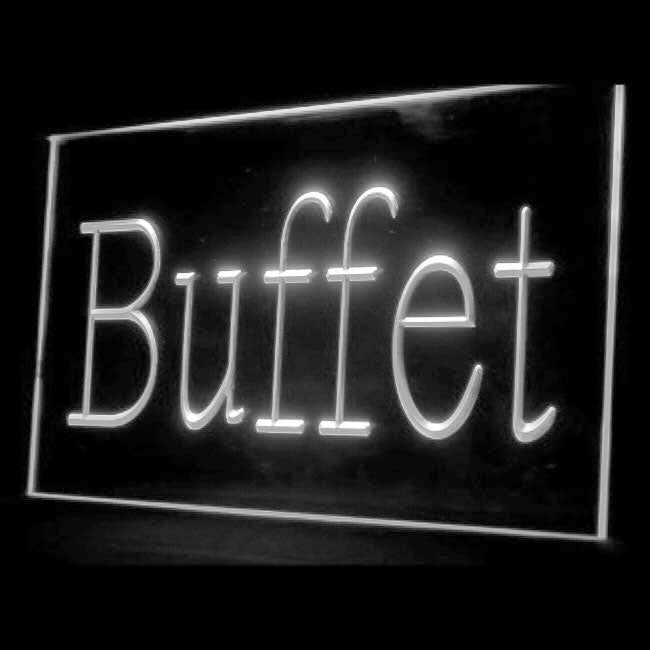 110111 Buffet Cafe Restaurant Bar Home Decor Open Display illuminated Night Light Neon Sign 16 Color By Remote