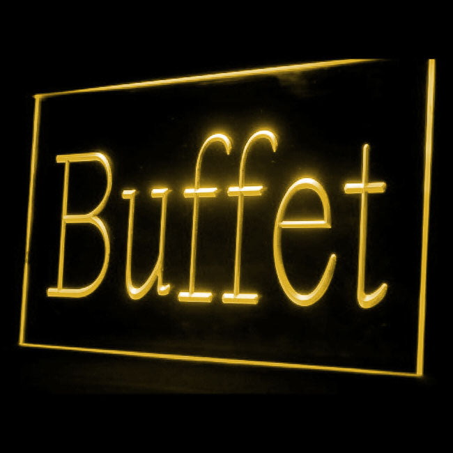 110111 Buffet Cafe Restaurant Bar Home Decor Open Display illuminated Night Light Neon Sign 16 Color By Remote