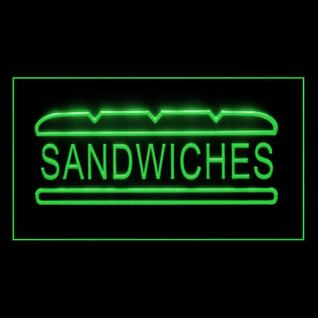 110115 Sandwiches Cafe Bar Shop Restaurant Home Decor Open Display illuminated Night Light Neon Sign 16 Color By Remote