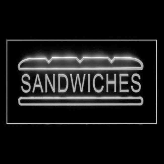 110115 Sandwiches Cafe Bar Shop Restaurant Home Decor Open Display illuminated Night Light Neon Sign 16 Color By Remote