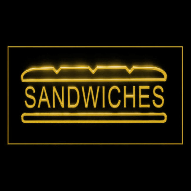 110115 Sandwiches Cafe Bar Shop Restaurant Home Decor Open Display illuminated Night Light Neon Sign 16 Color By Remote