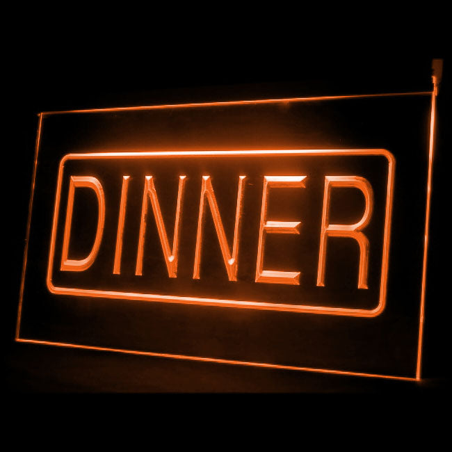 110116 Dinner Recipes Restaurant Cafe Home Decor Open Display illuminated Night Light Neon Sign 16 Color By Remote