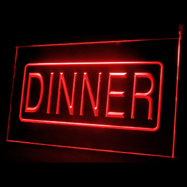 110116 Dinner Recipes Restaurant Cafe Home Decor Open Display illuminated Night Light Neon Sign 16 Color By Remote
