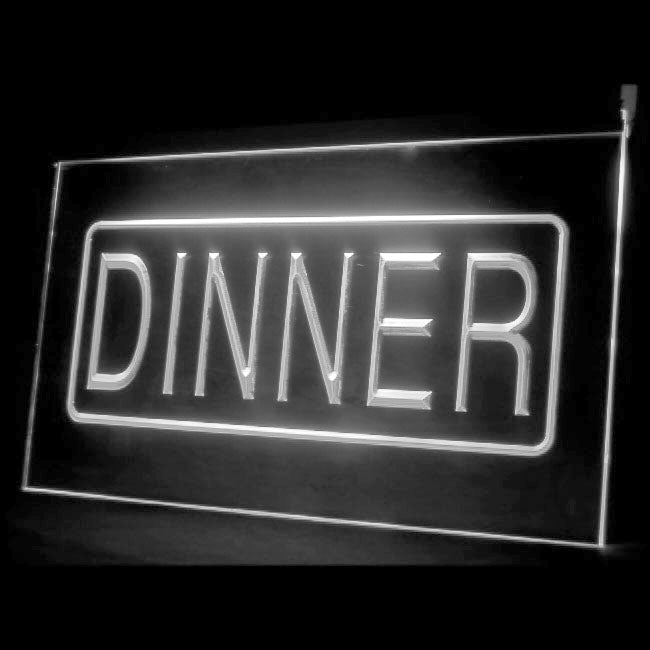 110116 Dinner Recipes Restaurant Cafe Home Decor Open Display illuminated Night Light Neon Sign 16 Color By Remote