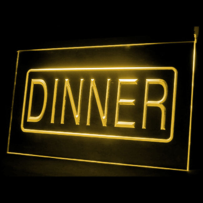 110116 Dinner Recipes Restaurant Cafe Home Decor Open Display illuminated Night Light Neon Sign 16 Color By Remote