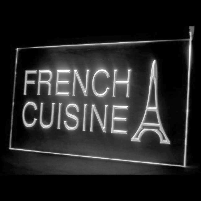 110119 French Cuisine Restaurant Cafe Home Decor Open Display illuminated Night Light Neon Sign 16 Color By Remote
