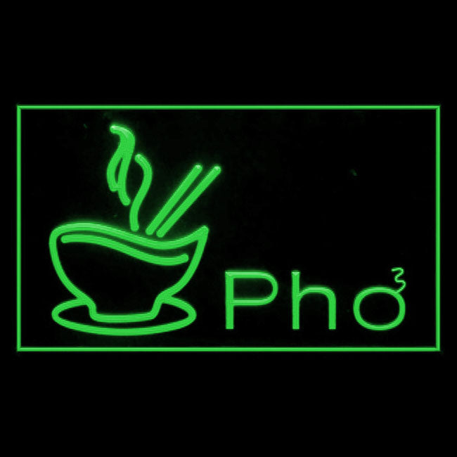 110125 Pho Vietnamese Vietnam Noodle Home Decor Open Display illuminated Night Light Neon Sign 16 Color By Remote