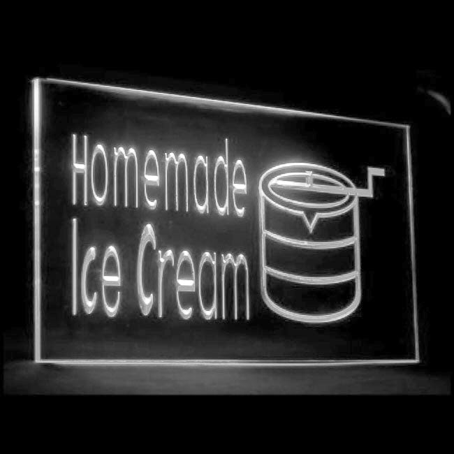110127 Homemade Ice Cream Cafe Shop Home Decor Open Display illuminated Night Light Neon Sign 16 Color By Remote