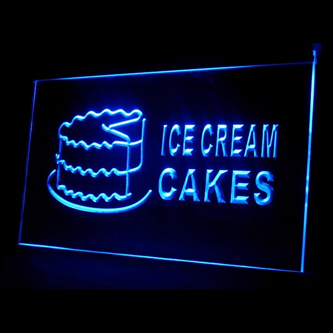 110128 Ice Cream Cakes Shop Home Decor Open Display illuminated Night Light Neon Sign 16 Color By Remote