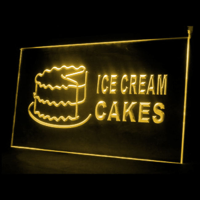 110128 Ice Cream Cakes Shop Home Decor Open Display illuminated Night Light Neon Sign 16 Color By Remote