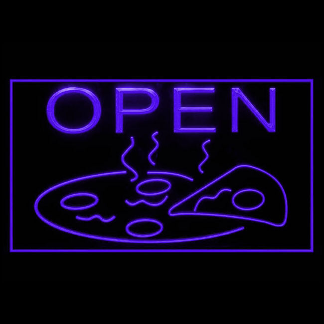 110131 OPEN Pizza Cafe Restaurant Home Decor Open Display illuminated Night Light Neon Sign 16 Color By Remote