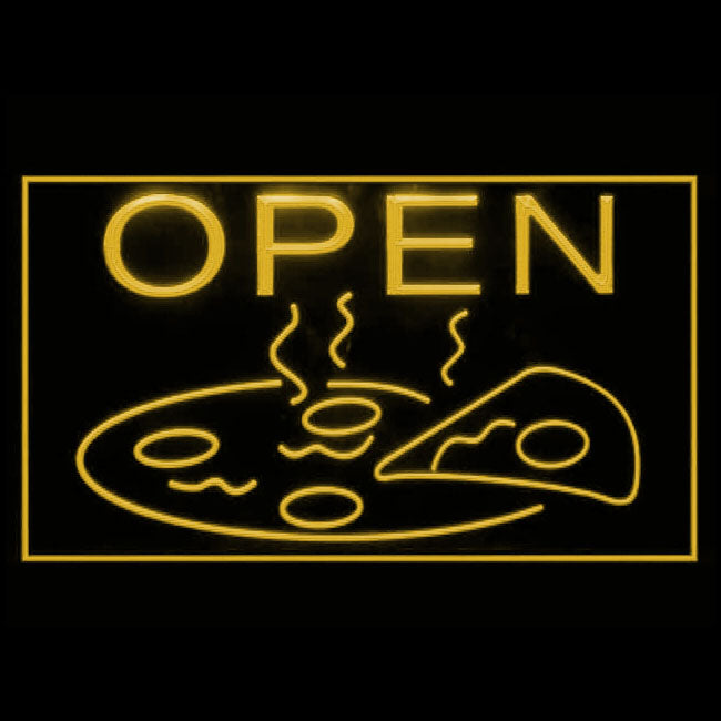 110131 OPEN Pizza Cafe Restaurant Home Decor Open Display illuminated Night Light Neon Sign 16 Color By Remote