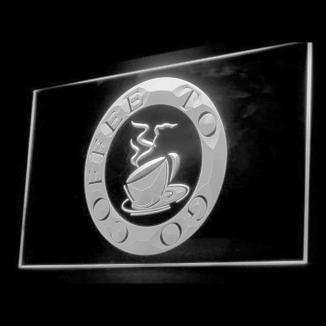 110141 Coffee To Go Shop Cafe Shop Home Decor Open Display illuminated Night Light Neon Sign 16 Color By Remote