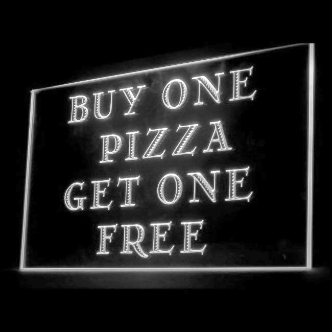 110143 Pizza Buy One Get One Free Restaurant Home Decor Open Display illuminated Night Light Neon Sign 16 Color By Remote