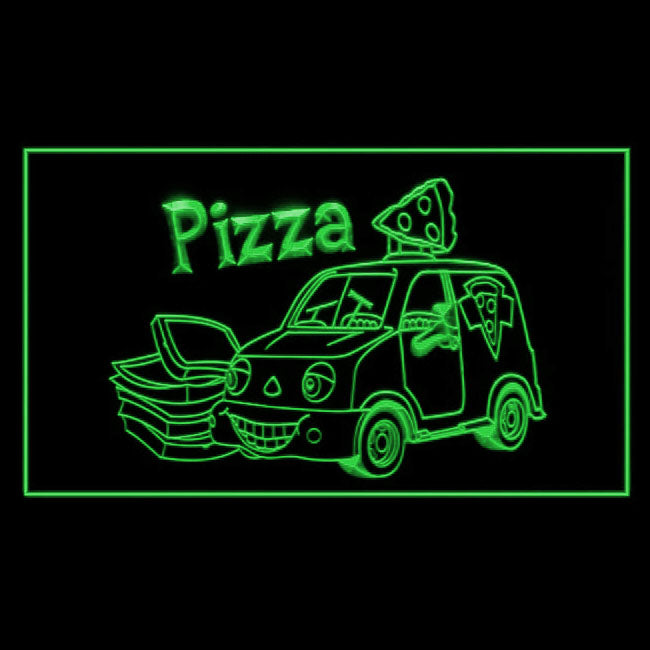110151 Pizza Cafe Restaurant Shop Home Decor Open Display illuminated Night Light Neon Sign 16 Color By Remote